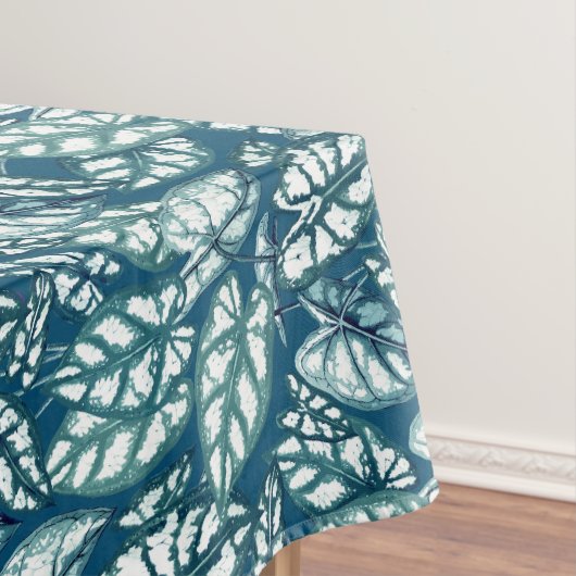 Nappe Feuilles tropicaux Turquoises bleus (In Situ)