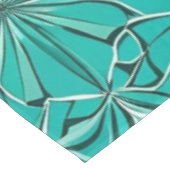Nappe Feuilles turquoises et verts (Angle)