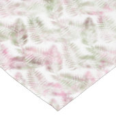 Nappe Feuilles Vertes Rose Tropical (Angle)
