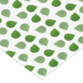 Nappe Feuilles verts de Jade Tree Tropical en blanc (Angle)