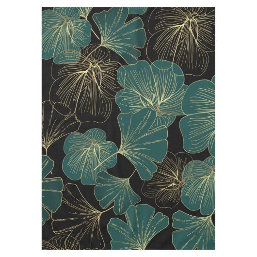 Nappe Feuilles verts d'or (Devant)