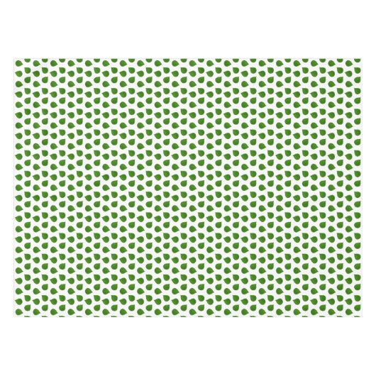Nappe Feuilles verts Jade Tree sur blanc (Devant (Horizontal))