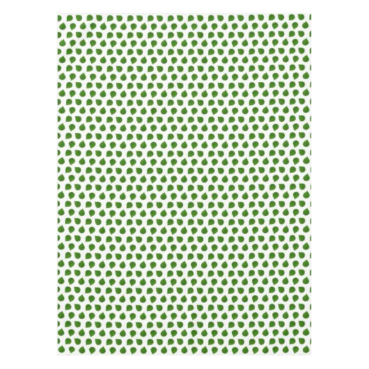 Nappe Feuilles verts Jade Tree sur blanc (Devant)