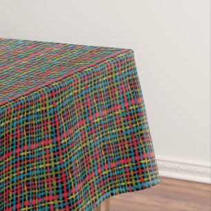 Nappe Ficelles tissées graphiques colorées