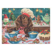 Nappe Field Spaniel Gîtes : Festive Noël (Devant (Horizontal))