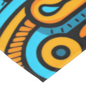 Nappe Figuratif Abstrait Gras Bleu Orange (Angle)