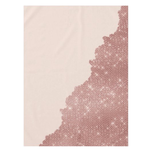 Nappe Fille moderne Rose Parties scintillant or rose pâl (Devant)