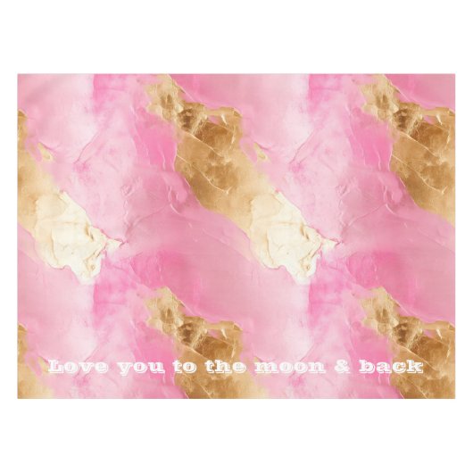 Nappe Fille Rose Chic Glam Or (Devant (Horizontal))