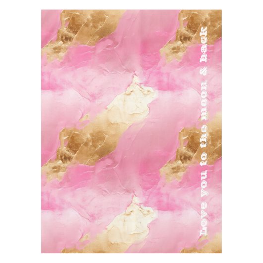 Nappe Fille Rose Chic Glam Or (Devant)