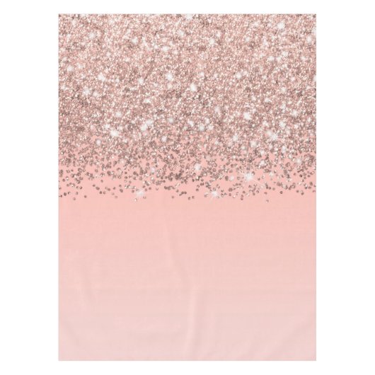 Nappe Fille Rose Gold Confetti Pink Gradient Ombre (Devant)