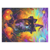 Nappe Finlandais Lapphund Chien Halloween sorcière et Ci (Devant (Horizontal))