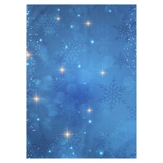 Nappe "Flacons de neige bleus" (Devant)