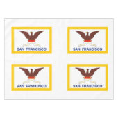 Nappe Flag of San Francisco, California Tablecloth (Devant (Horizontal))