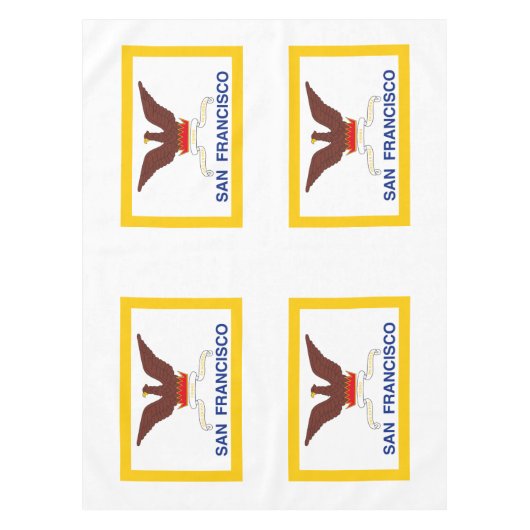 Nappe Flag of San Francisco, California Tablecloth (Devant)