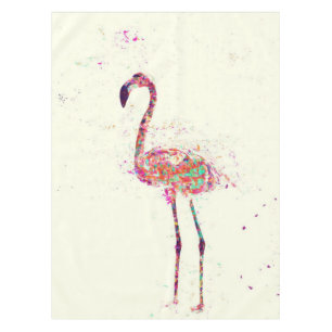 Nappe Flamant rose coloré Imprimer Art Cadeau Lover