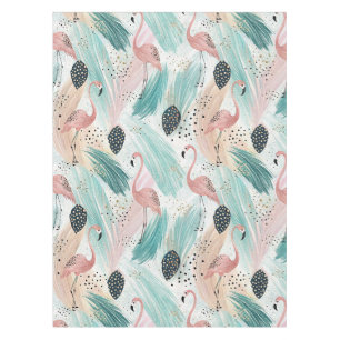 Nappe Flamant rose d'aquarelle Motif tropical