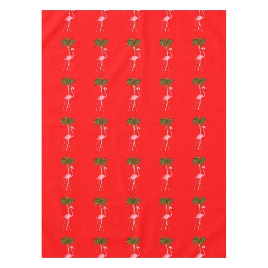 Nappe Flamant rose de Noël (Devant)