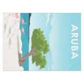 Nappe Flamant rose de voyage de l'île Aruba | Flamant ro (Devant (Horizontal))