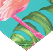Nappe Flamant rose et aquarelle du jardin tropical (Angle)
