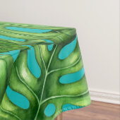 Nappe Flamant rose et aquarelle du jardin tropical (In Situ)