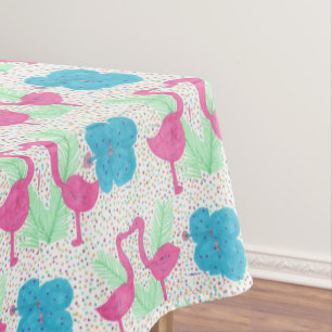Nappe Flamant rose Fun Tropical Motif