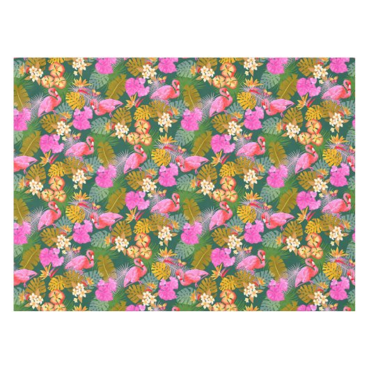 Nappe Flamant rose Garden Vert foncé (Devant (Horizontal))
