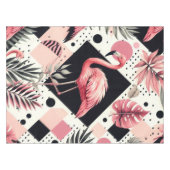 Nappe Flamant rose mignon géométrique (Devant (Horizontal))