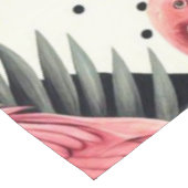 Nappe Flamant rose mignon géométrique (Angle)