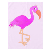 Nappe Flamant rose mignon - Heureux (Devant)
