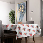 Nappe Flamant rose père Noël Snowbird