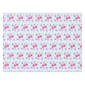 Nappe Flamant rose rose avec Motif de fruits tropicaux (Devant (Horizontal))