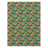 Nappe Flamant rose rose exotique Fleurs tropicales (Devant)