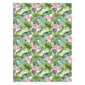 Nappe Flamant rose rose Feuille Jungle (Devant)