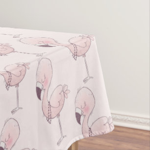 Nappe Flamant rose rose mignon Motif tropical