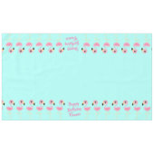 Nappe Flamant rose rose Tropical Mignonne Premier Annive (Devant (Horizontal))