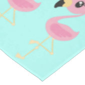 Nappe Flamant rose rose Tropical Mignonne Premier Annive (Angle)