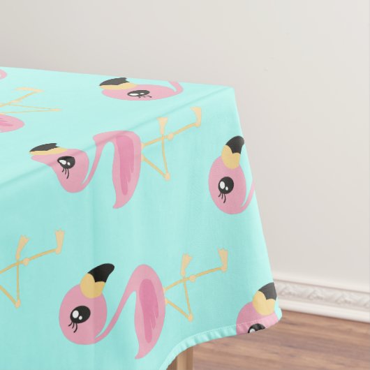 Nappe Flamant rose rose Tropical Mignonne Premier Annive (In Situ)