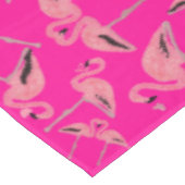 Nappe Flamant rose scintillant cœur pailleté (Angle)