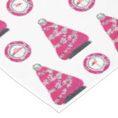 Nappe Flamants roses de Noël Glamour (Angle)
