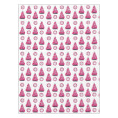 Nappe Flamants roses de Noël Glamour (Devant)