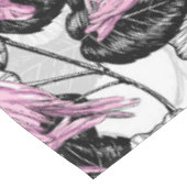 Nappe Flamants roses et fleurs d'hibiscus (Angle)