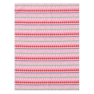 Nappe Flamants roses roses tropicaux de Noël moches sur 