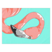 Nappe Flamingo | Flamingo Bird Print Art Venin (Devant (Horizontal))