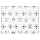 Nappe Flamme de neige moderne Élégant Noël hiver (Devant (Horizontal))