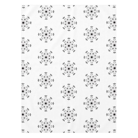 Nappe Flamme de neige moderne Élégant Noël hiver (Devant)