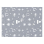 Nappe Flammes blanches de Noël Arbres de Noël Moderne (Devant (Horizontal))