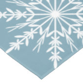 Nappe Flammes de neige blanches sur Slate Blue Winter Ho (Angle)
