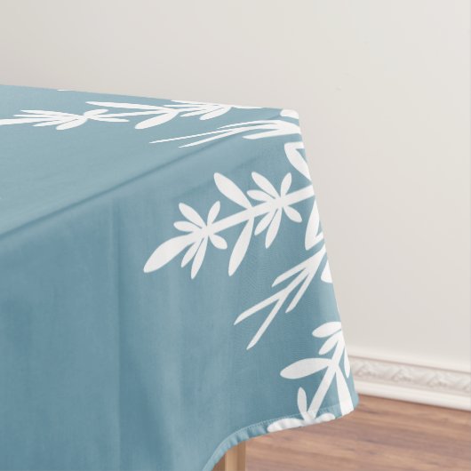 Nappe Flammes de neige blanches sur Slate Blue Winter Ho (In Situ)