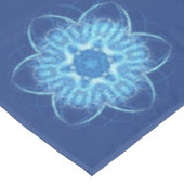 Nappe Flammes de neige de Noël en bleu (Angle)