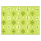 Nappe Flammes de neige de Noël rétro Chartreuse (Devant (Horizontal))